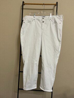 NYDJ Sheri Slim Ankle Pants Size 16W Lift Tuck Summer Shaping Comfort Casual